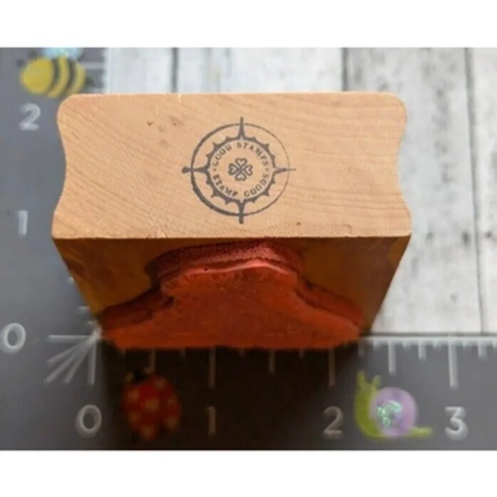 Good Stamps Wheat Pumpkins Harvest Fall Rubber Stamp Wood #F117
